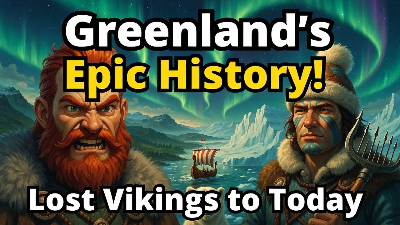 Greenland's Epic History in 2 Minutes – Short Educative Cartoon!  - Learn through Watching