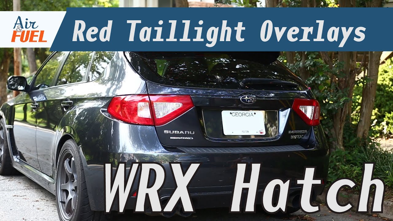 WRX Red Tail Light Overlay Mod - 2011 Subaru WRX