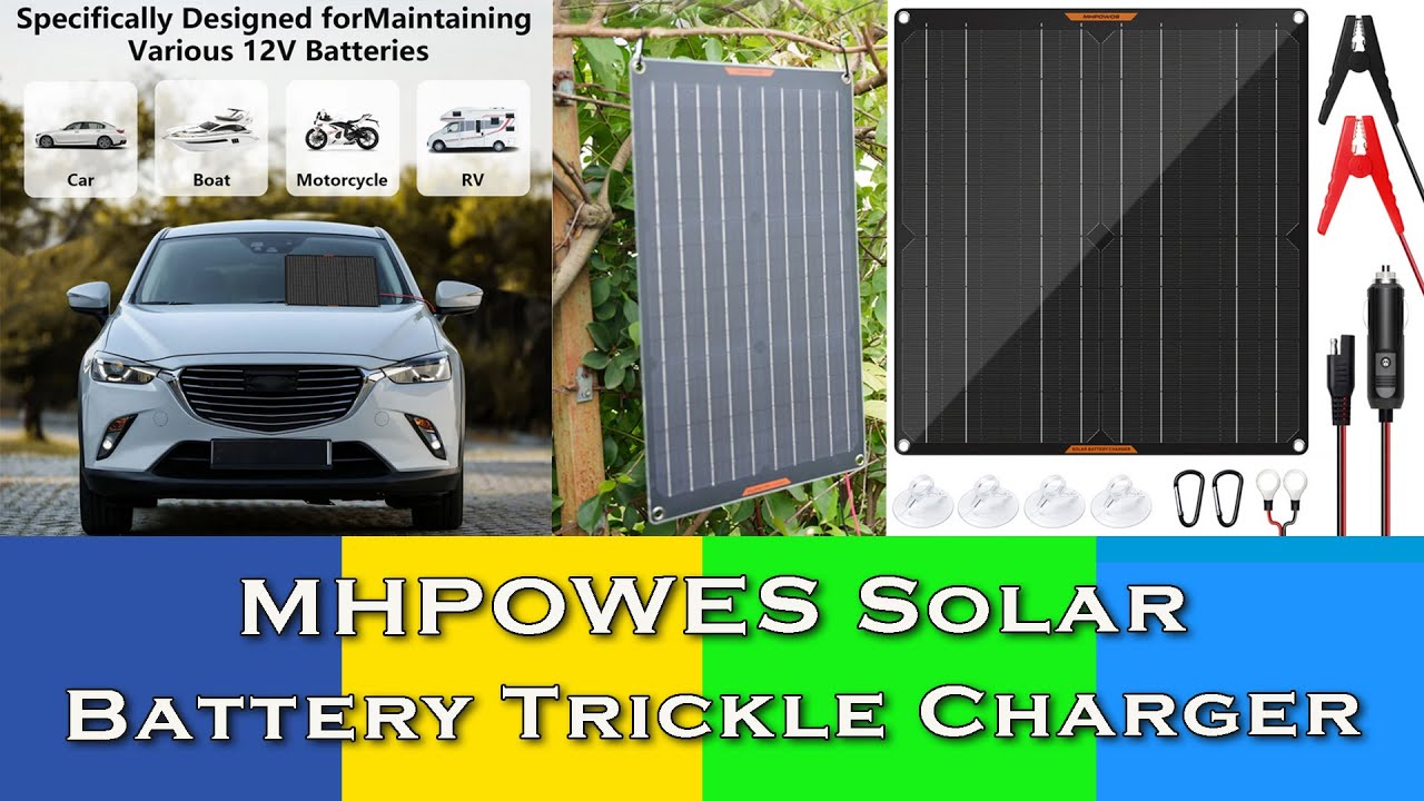 Зарядное устройство для поддержания заряда солнечной батареи MHPOWOS 12 В 50 Вт
