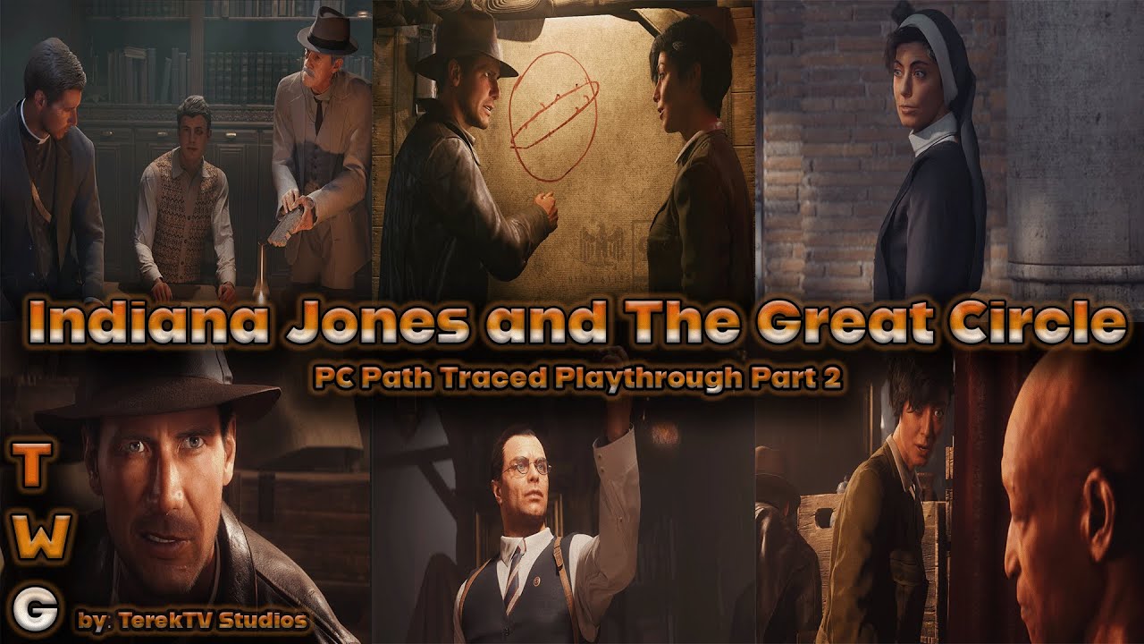 Indiana Jones and The Great Circle - The Vatican ( PC Path Traced Walkthrough Part 2 )