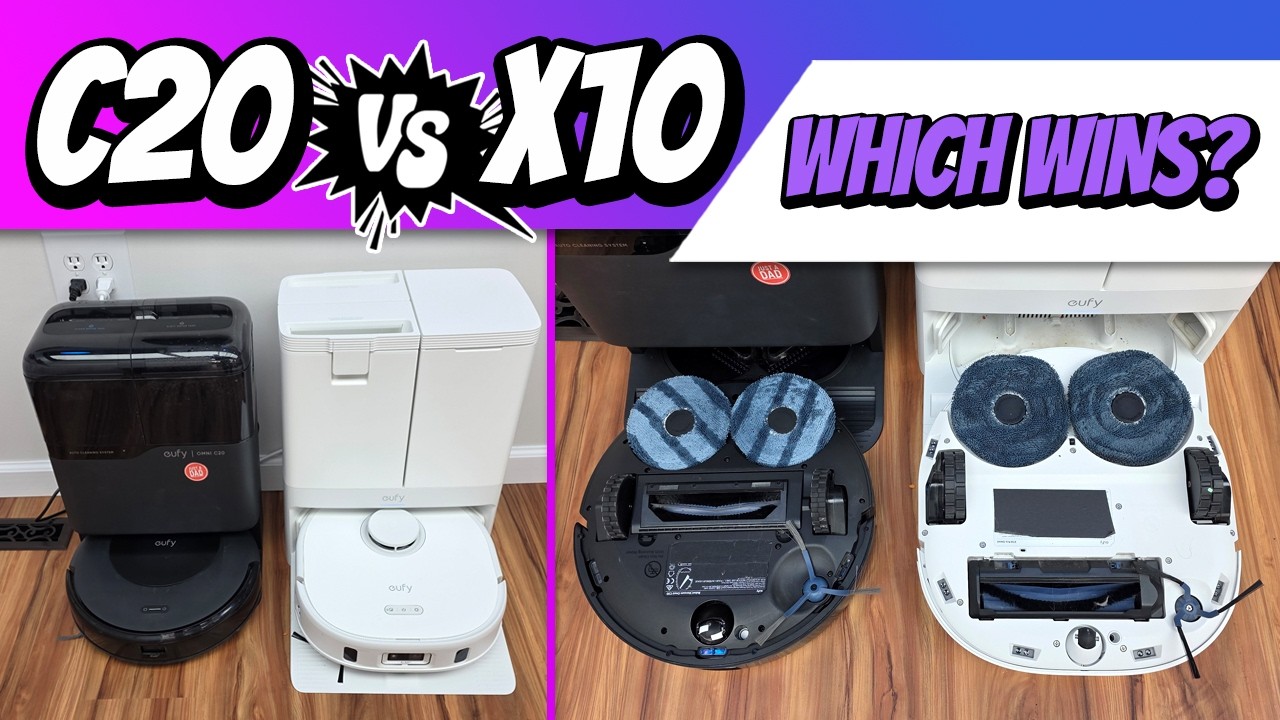 NEW! eufy C20 vs X10 Robot Vacuum & Mop Combo Comparison - Who Wins Best Mop / Vacuum?