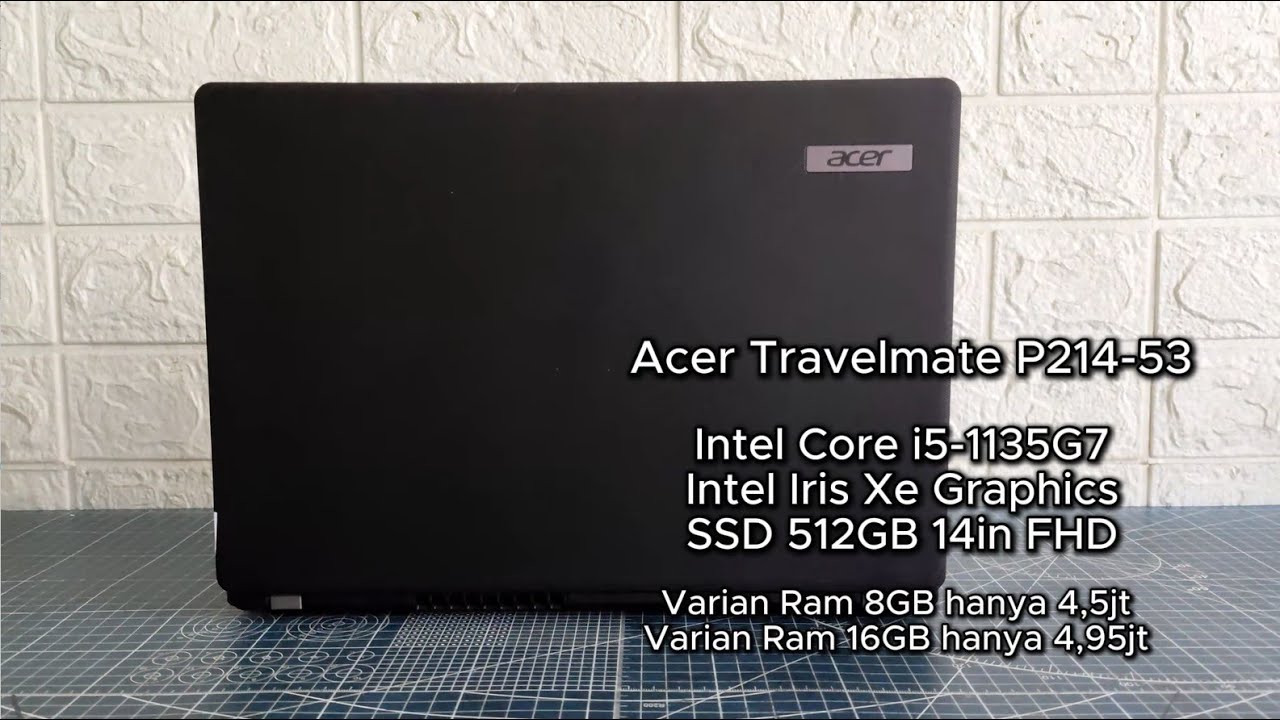 Acer TravelMate P214-53 Intel Gen 11 Core i5-1135G7 SSD 512GB 14