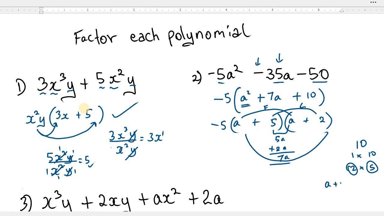 Factoring Polynomials