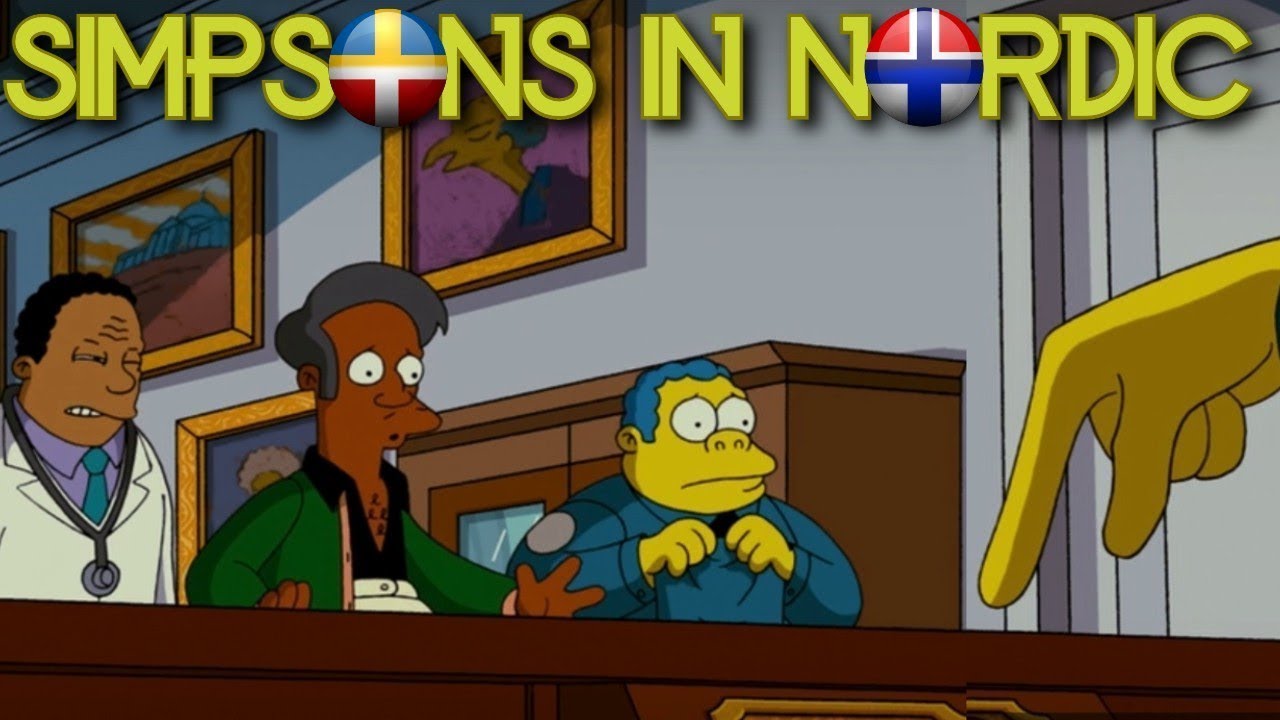 THE SIMPSONS på svenska, norsk, dansk & suomea PART 3 (Comparing nordic dubbing in Simpsons)