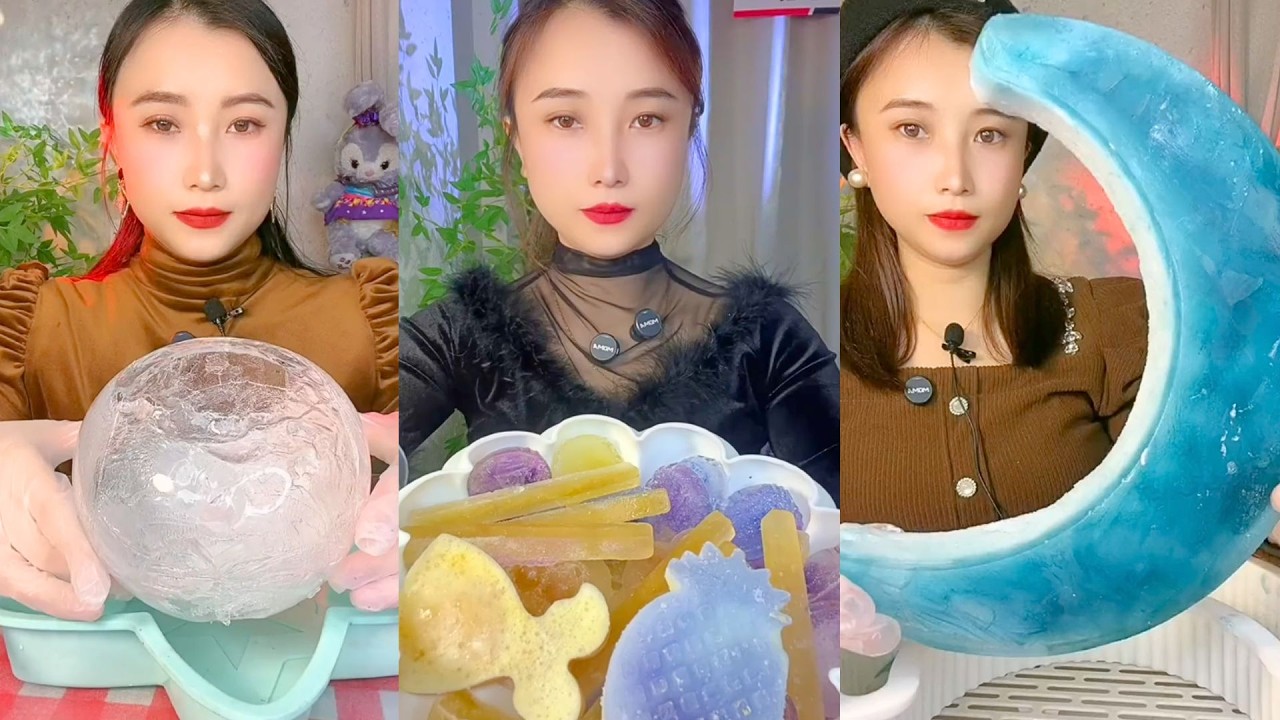 Homemade Chinese Ice Eating ASMR | Soft Frozen Desserts & Snow Ice Sounds #158
