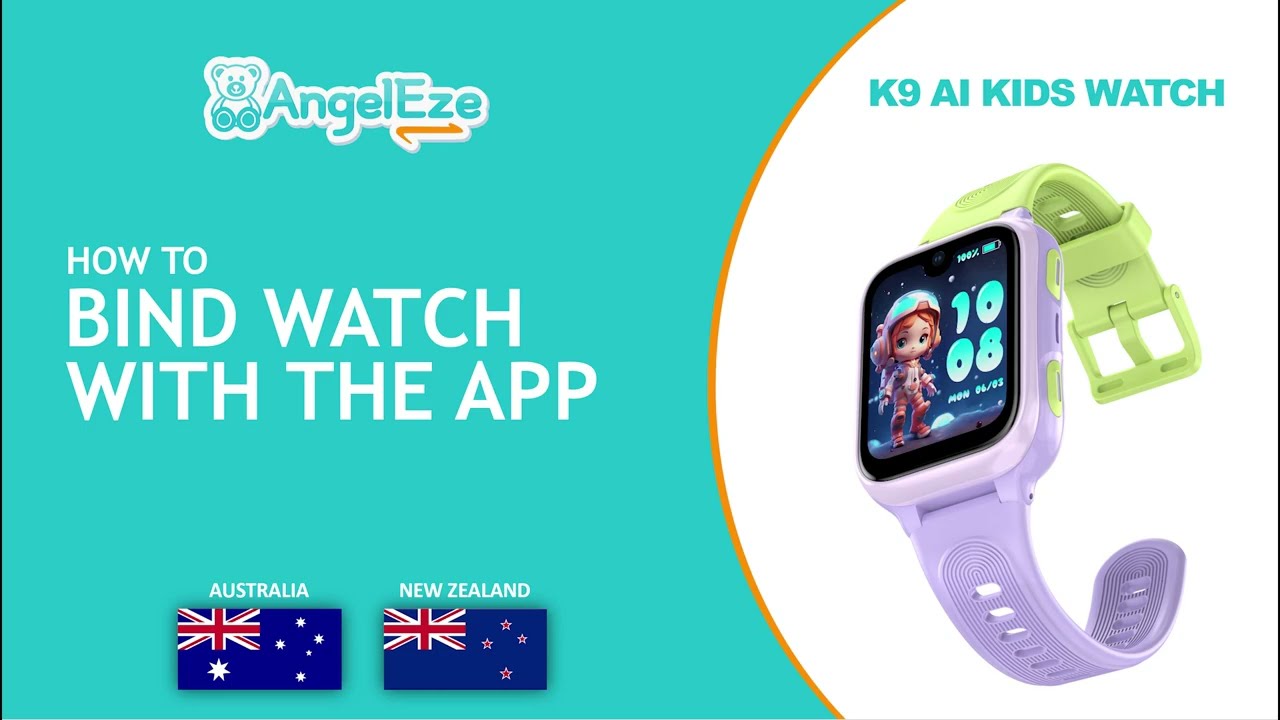 How to bind K9 Kids Watch with the app | Angeleze K9 AI 4G Kids Watch Setup