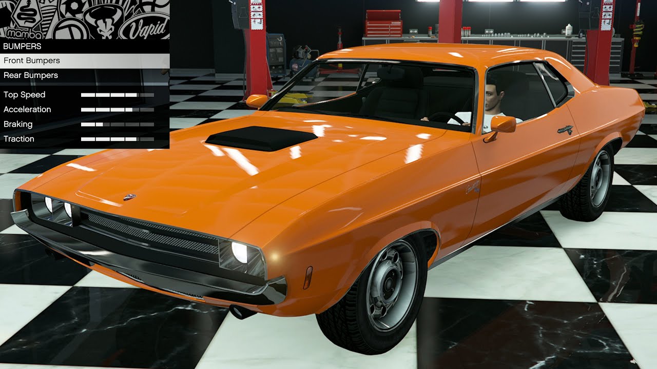 GTA 5 - Past DLC Vehicle Customization - Bravado Gauntlet Classic (1970 Dodge Challenger)