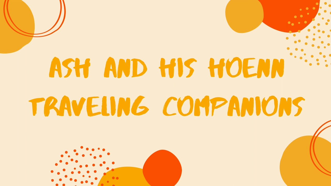 Ash Ketchum and his Hoenn Region Traveling companions|Pokemon||PokeFan World XY