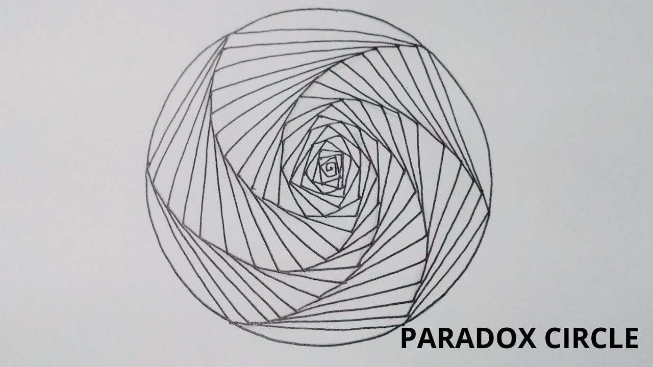 How To Draw Zentangle Paradox Circle - Step By Step Beginners Tutorial