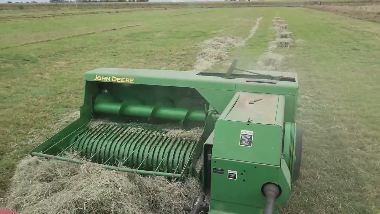 Rebaling Hay The Old Fashioned Way