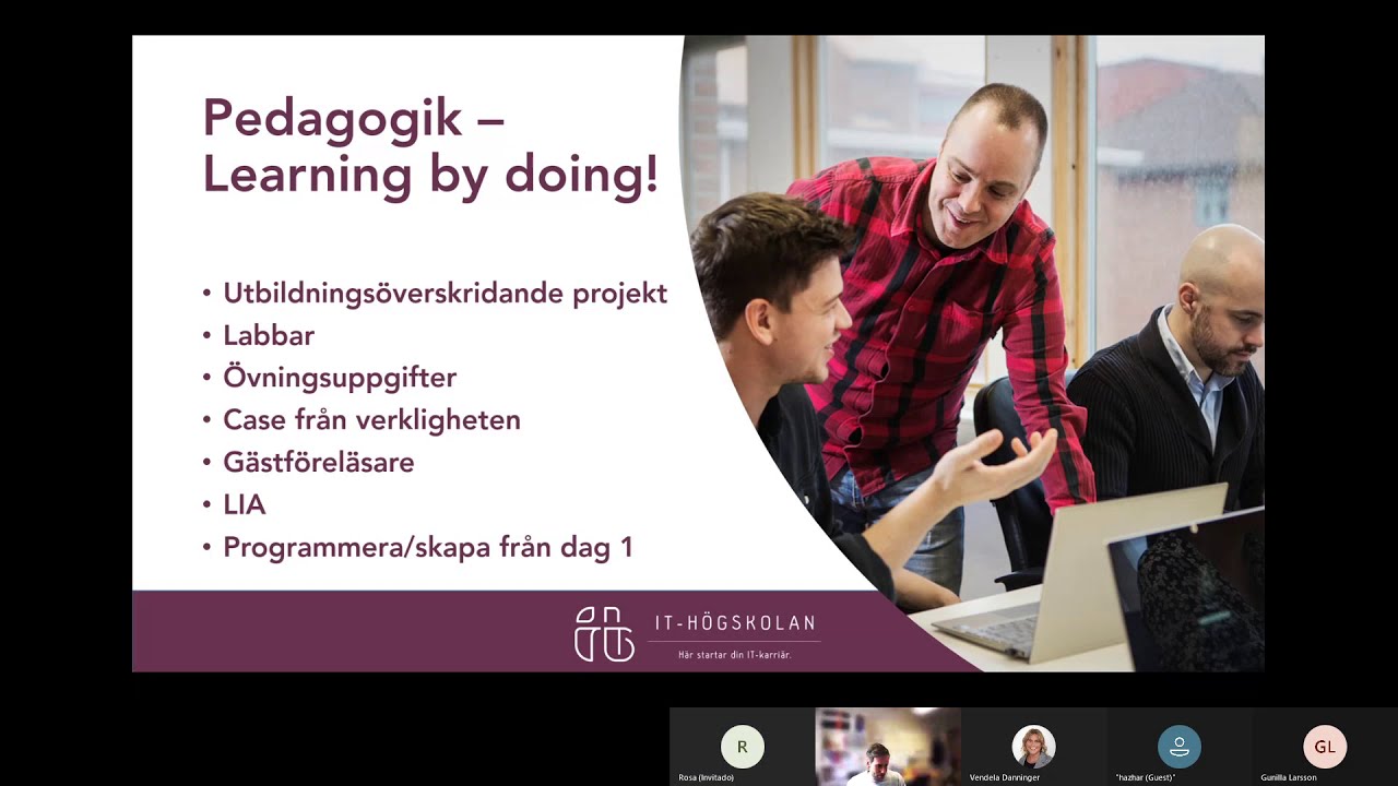 Presentation av IT Högskolans .NET-utvecklare på distans