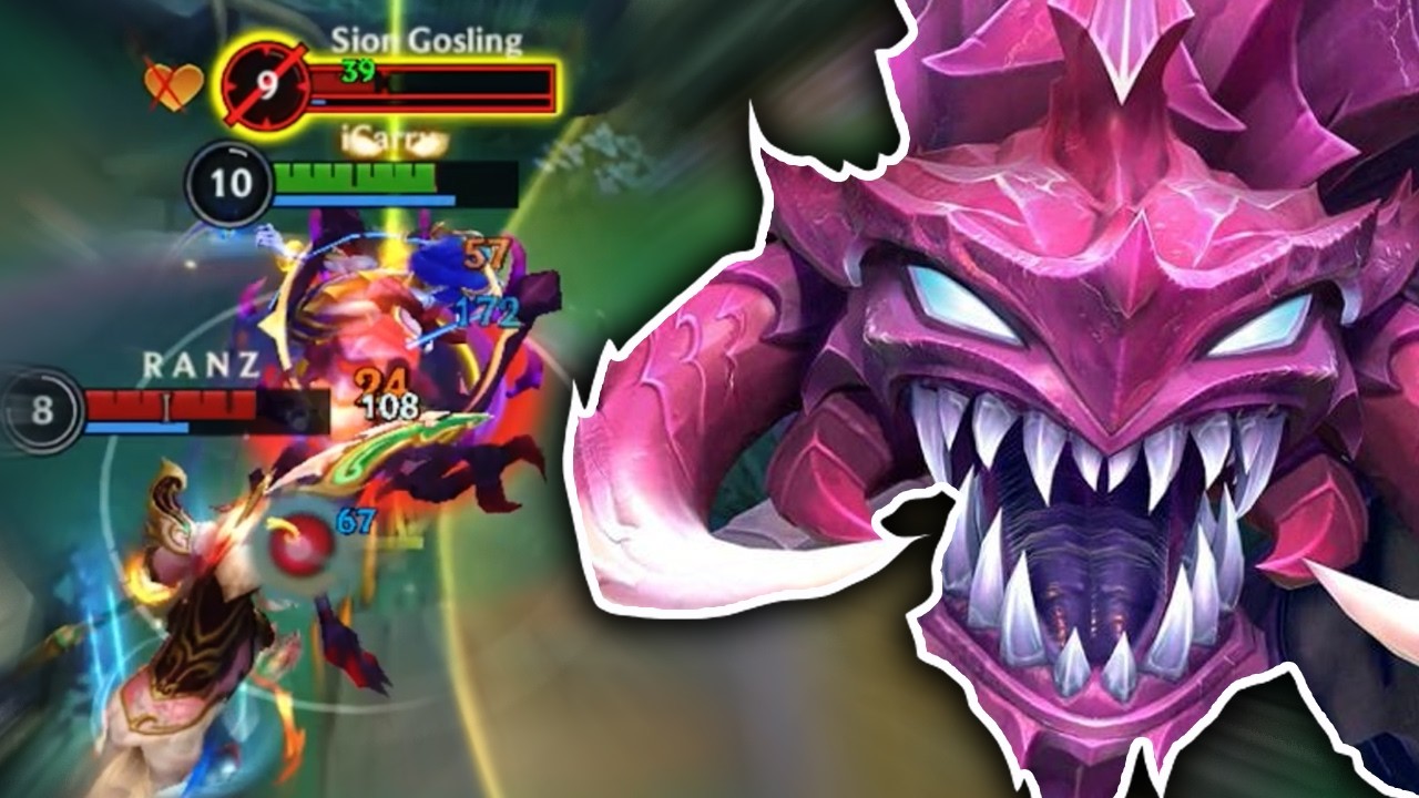 Wild Rift Cho'Gath Baron Lane Gameplay in Season 22 (Build & Runes)