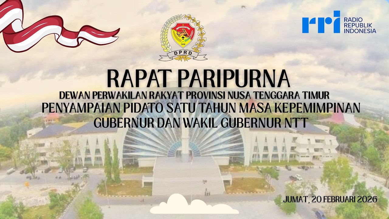 [LIVE] PENYAMPAIAN PIDATO SATU TAHUN MASA KEPEMIMPINANGUBERNUR DAN WAKIL GUBERNUR NTT | RRI Kupang