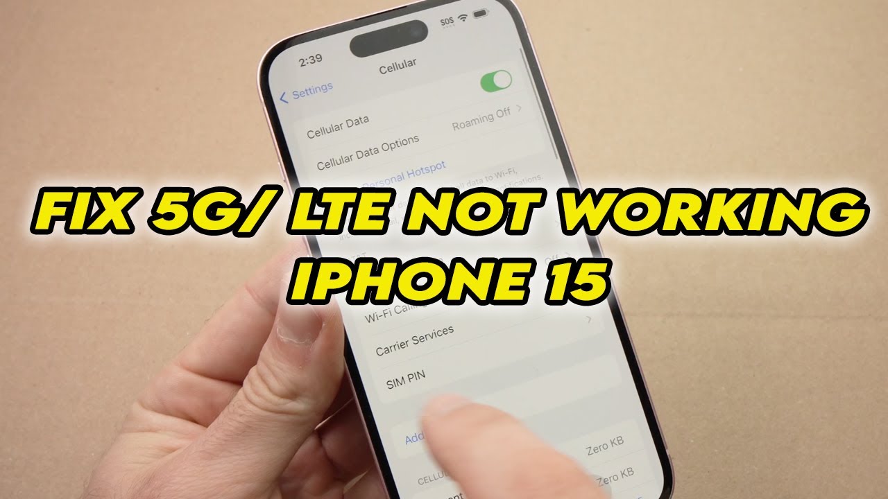 Fix 5G - LTE Not Working On iPhone 15/ Pro / Plus