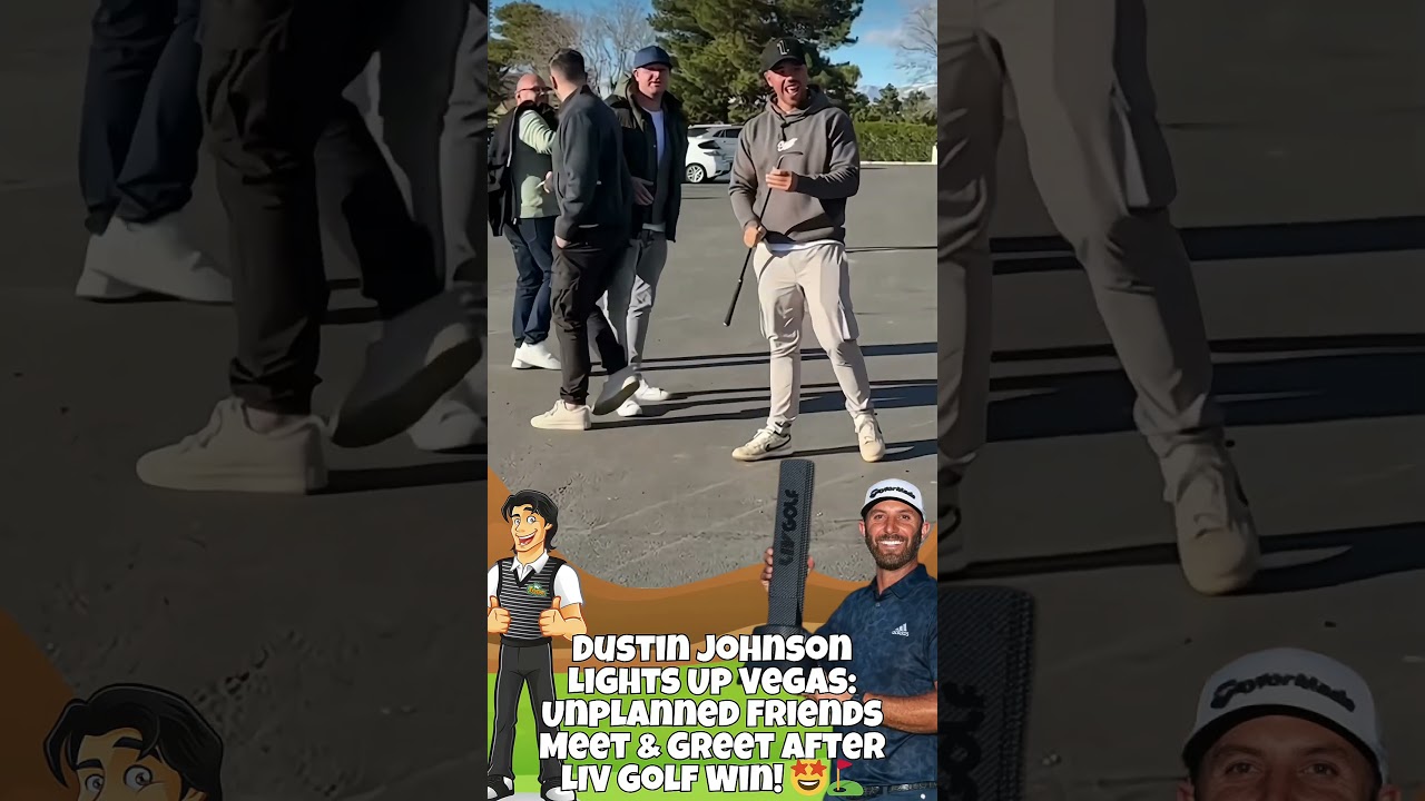 Dustin Johnson Lights Up Vegas: Unplanned Friends Meet & Greet After LIV Golf Win! 