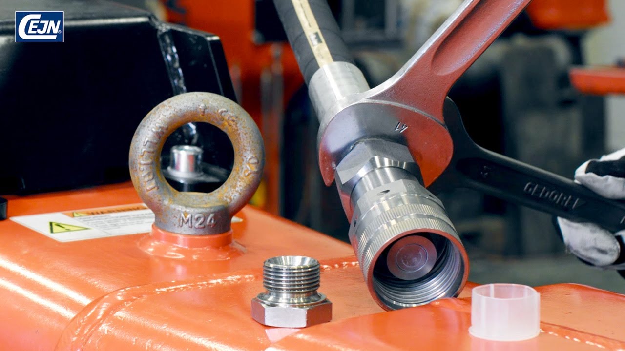 How to install CEJN TLX on hydraulic attachments