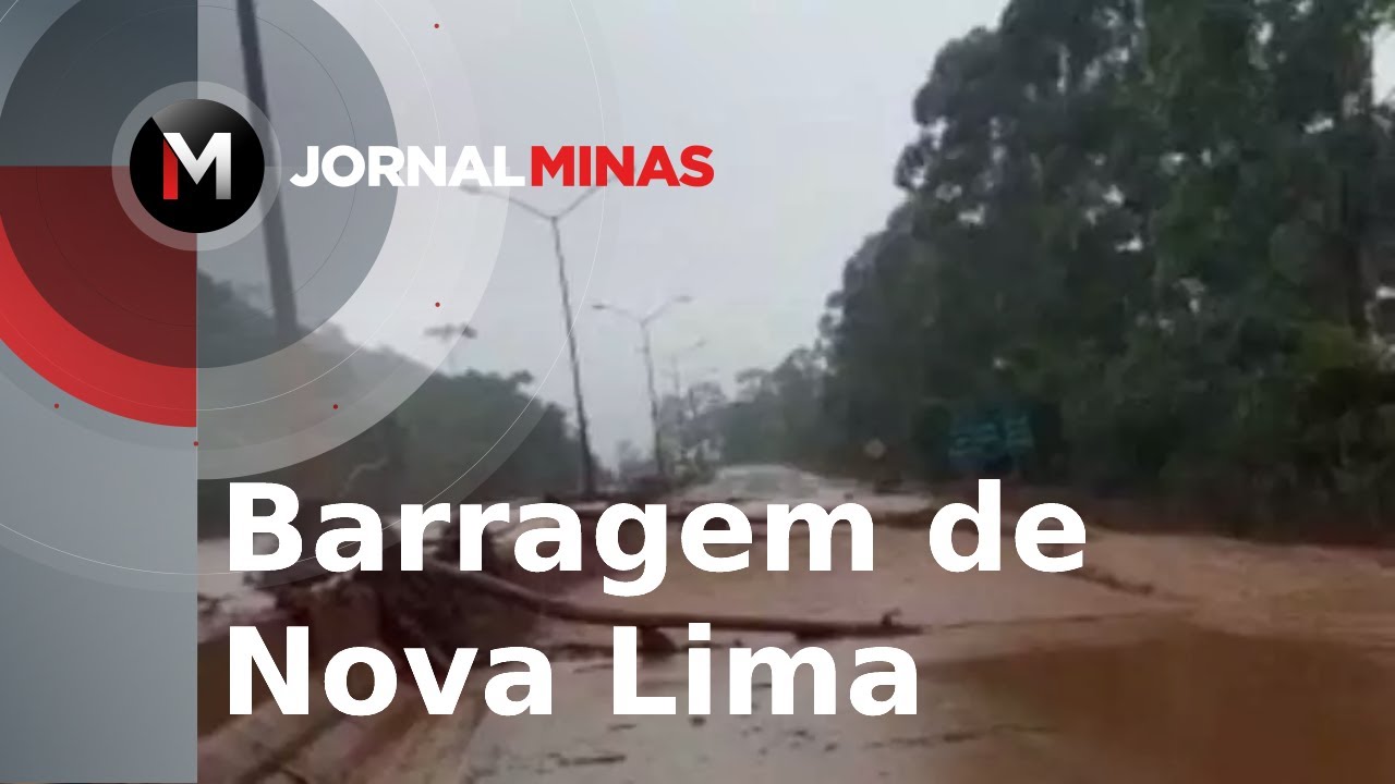Barragem transborda em Nova Lima- Jornal Minas