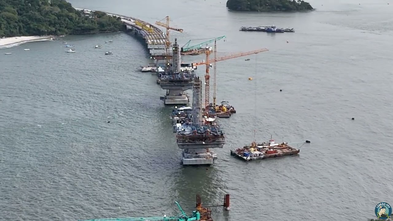 Obras da Ponte Guaratuba Agosto 2025