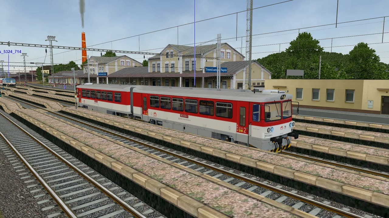Openrails trať Trenčín-Nitra Sv 5390