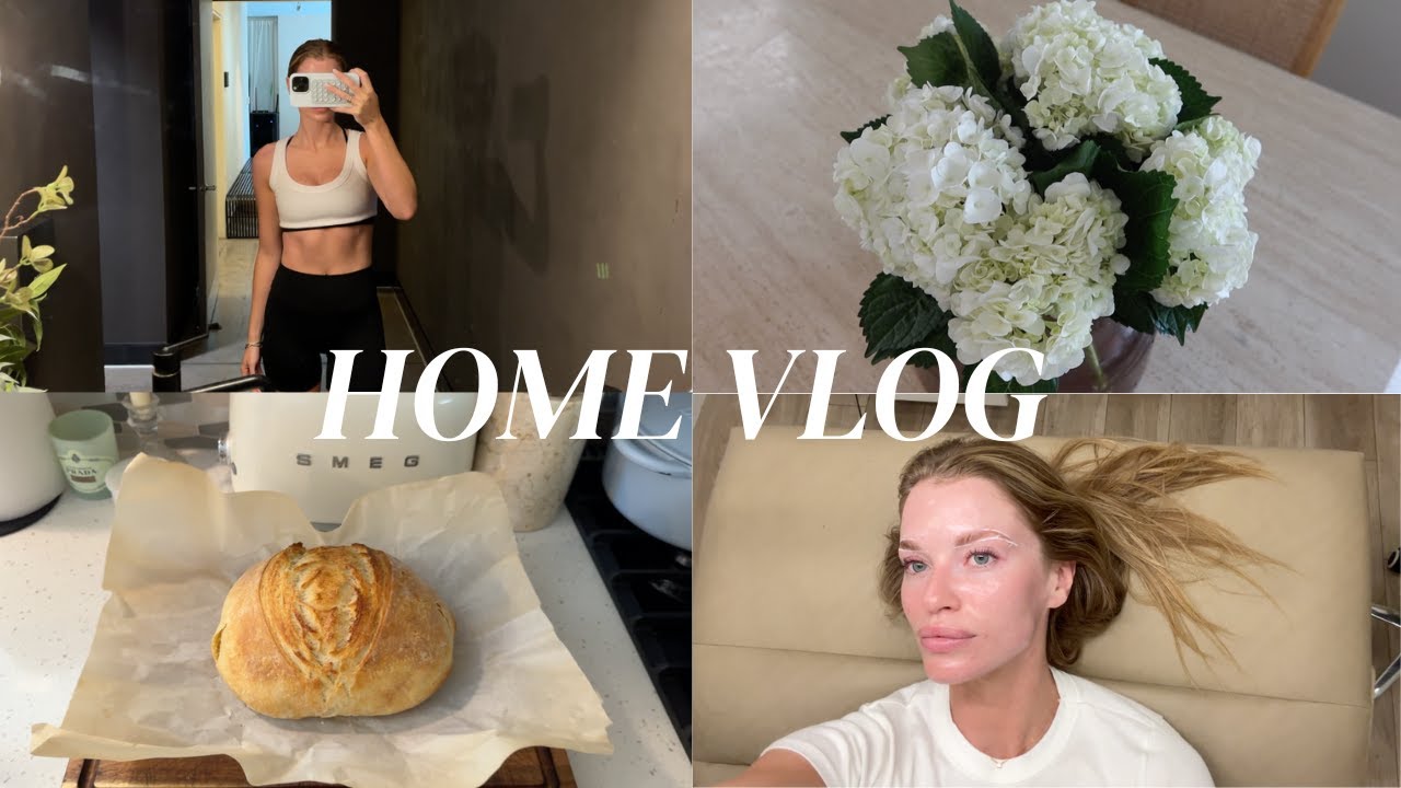 Home Vlog: baking sourdough, chatting hair health, PR unboxing and more!