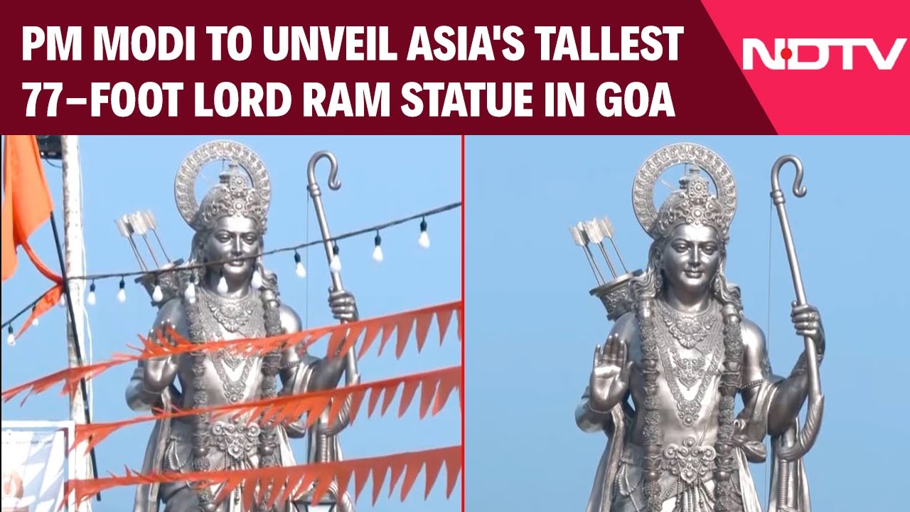 PM Modi Goa Visit | PM Modi To Unveil Asia's Tallest 77-Foot Lord Ram Statue In Goa