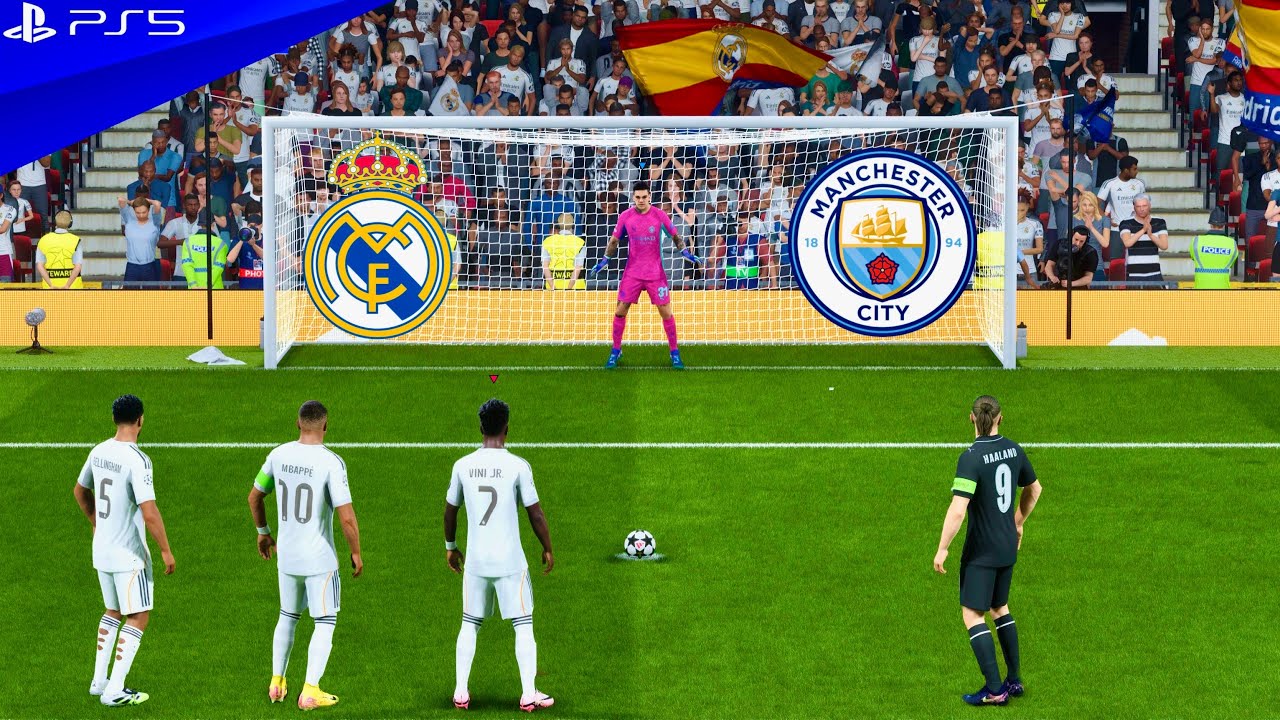 REAL MADRID VS MANCHESTER CITY | MBAPPE VINI JR BELLINGHAM VS HAALAND | UCL FINAL - PENALTY SHOOTOUT