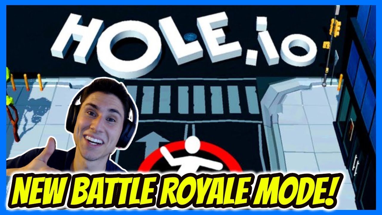 NEW HOLE.IO BATTLE ROYALE MODE! | Let's Play Hole.io Be The Last Hole Mode