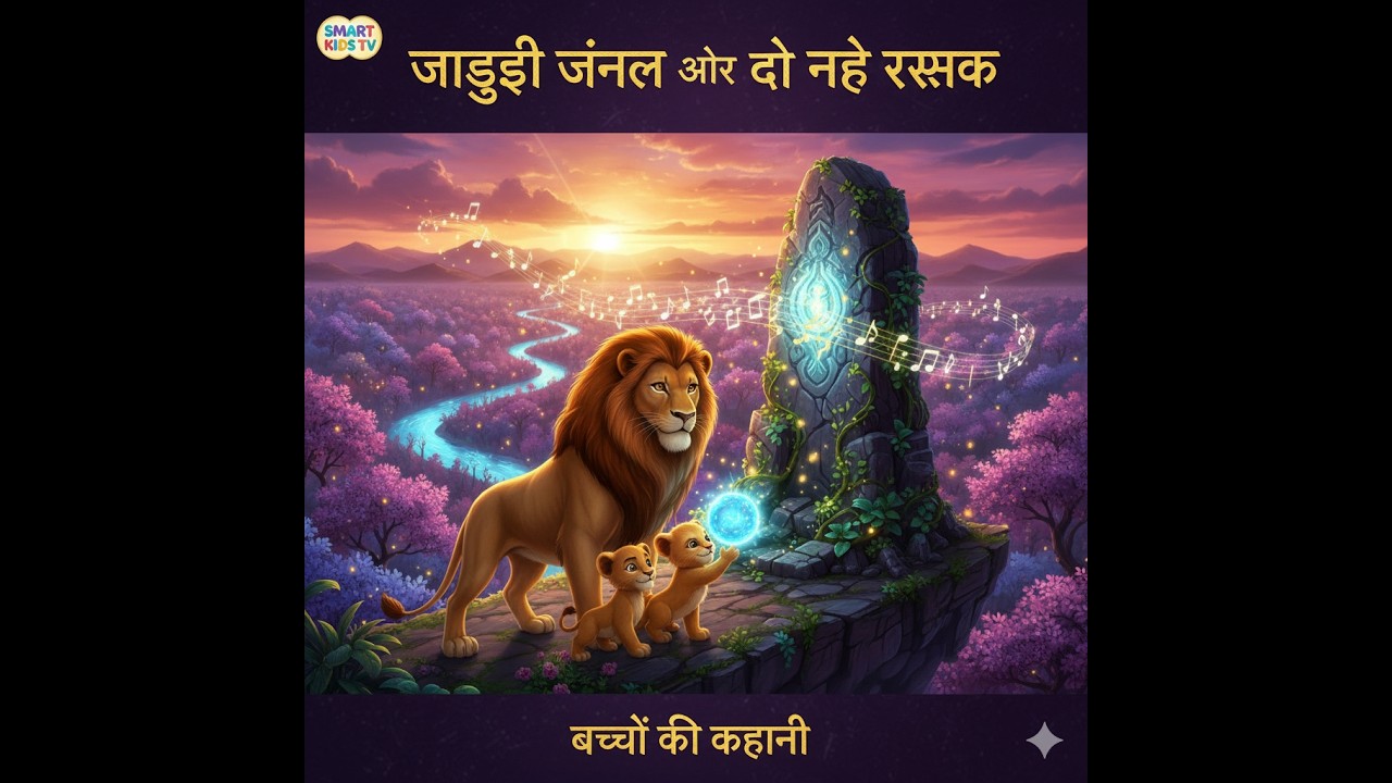 Jadui Jungle ki Kahani: Nanhe Sher aur Chamakta Patthar | Bachon ke Liye Ek Bahadur Kahani.
