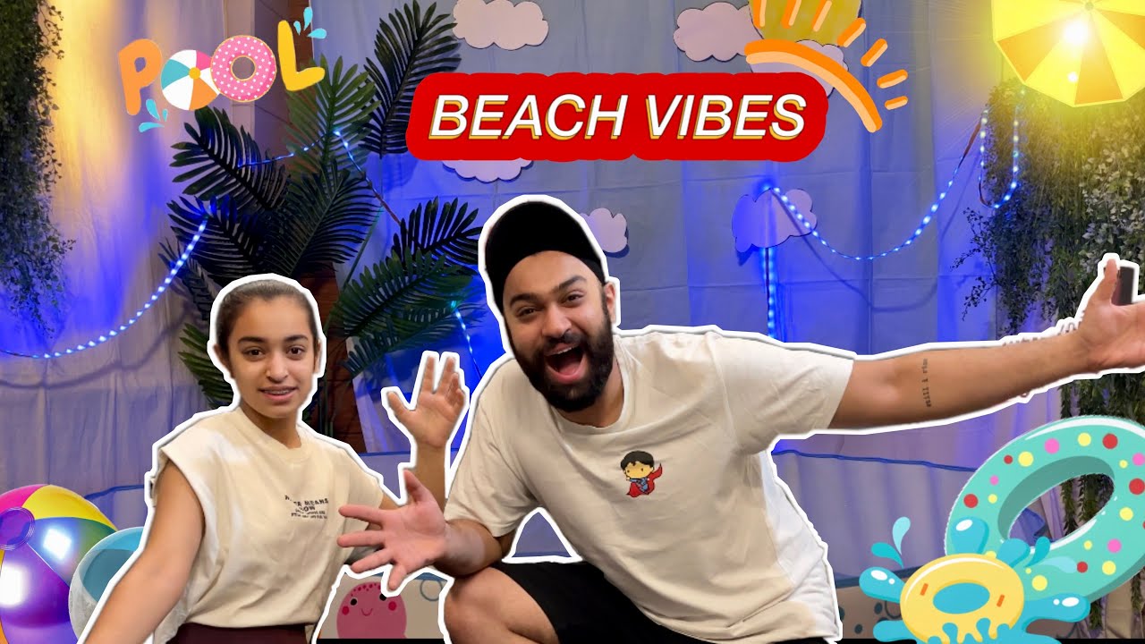 We made a BEACH in our house 🏖 || itsmegagan