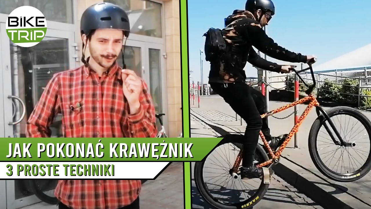Jak pokonać krawężnik na rowerze? 3 techniki.