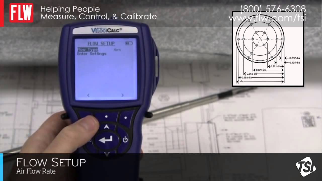 TSI Alnor Velocicalc Instrument Set up for a Duct Traverse | FLW, Inc