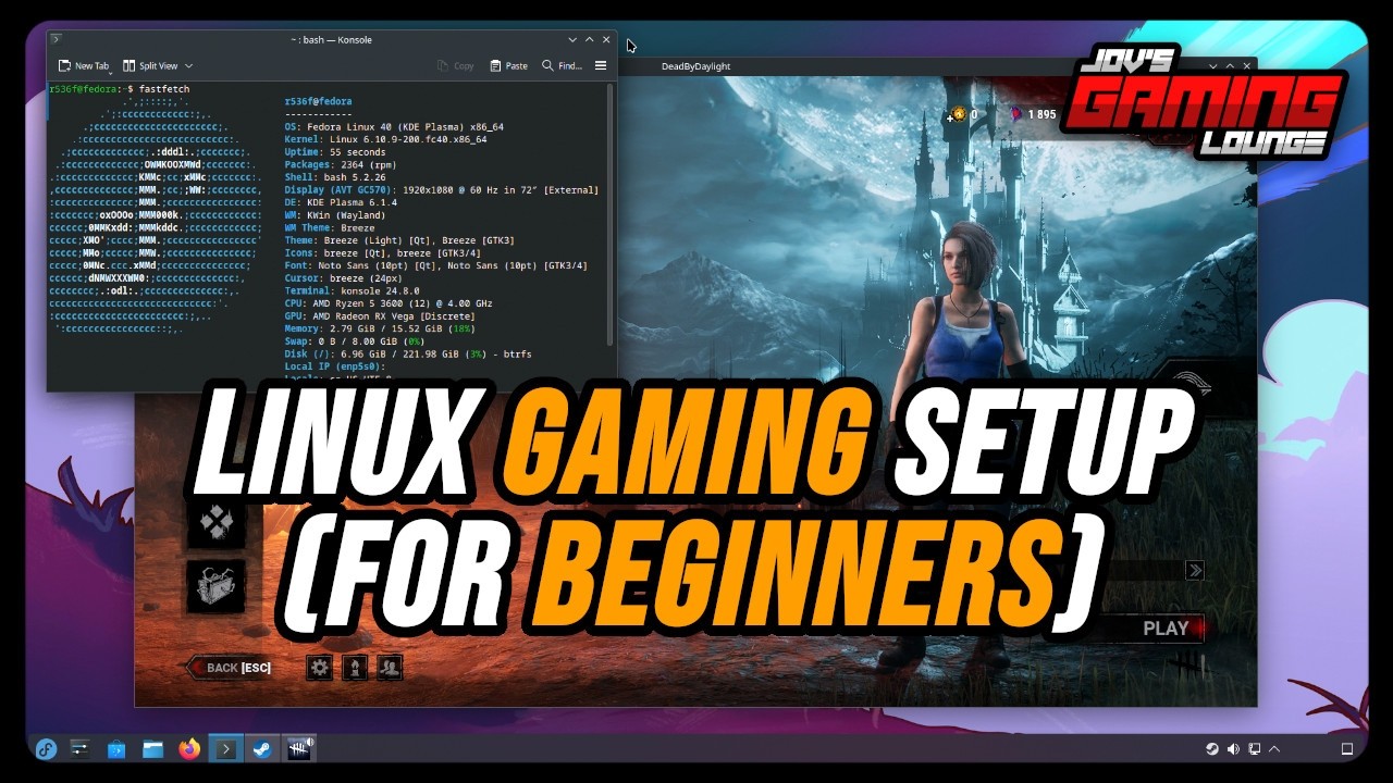 Linux Gaming Setup (for Beginners) | Fedora 40 Linux