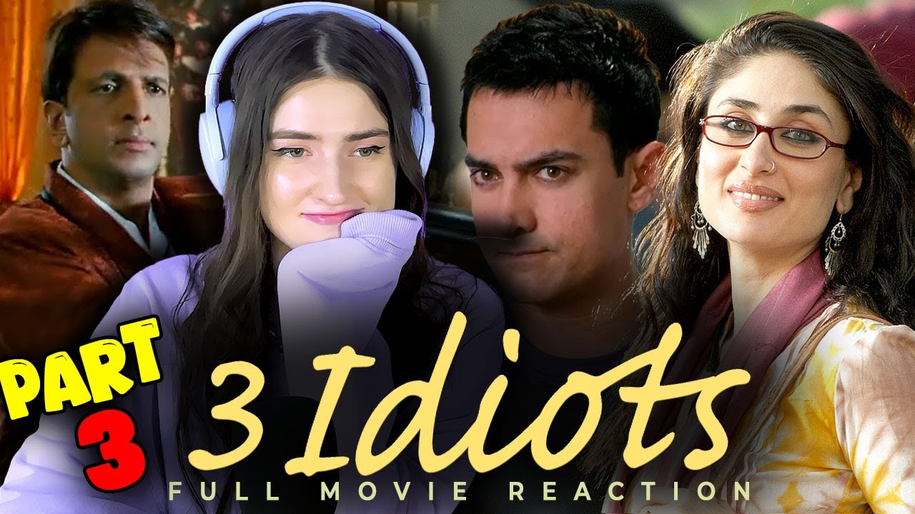 3 IDIOTS Movie Reaction! Part 3/4| Aamir Khan | Kareena Kapoor | R. Madhavan @heyjane14