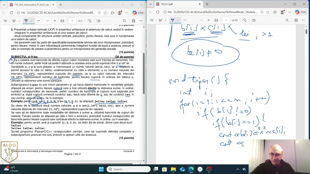 Titularizare Informatică - Rezolvarea Subiectelor 2025 (Lecție Gratuită)