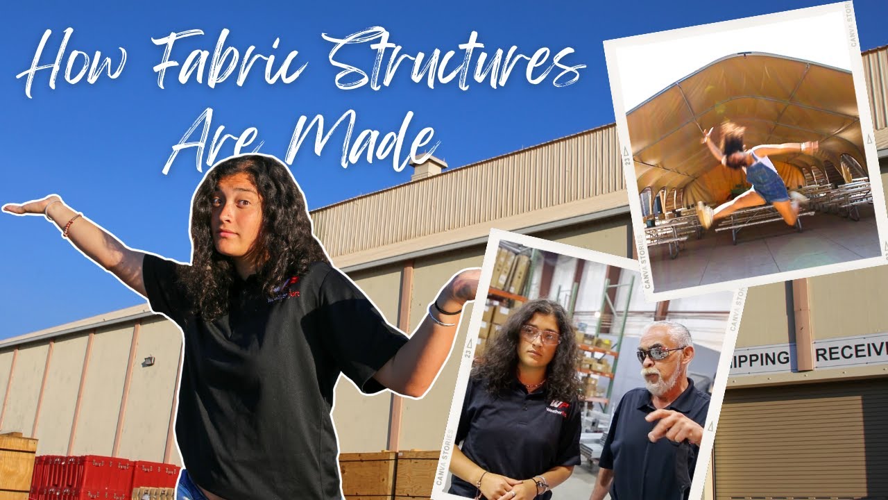 HOW FABRIC STRUCTURES ARE MADE | Behind the scenes at WeatherPort & an amusement park adventure