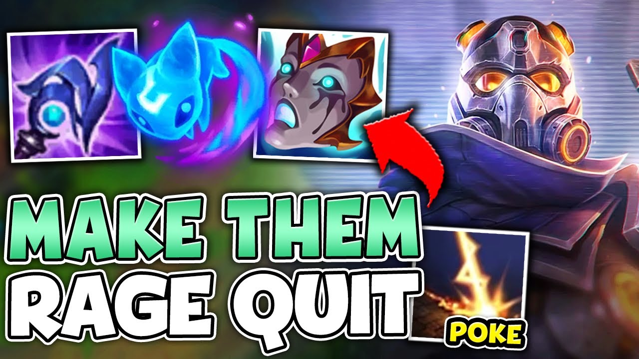 VIKTOR BUT I'M TOP LANE AND MAKE THE ENEMY TEAM GIVE UP (LEGIT BULLYING)