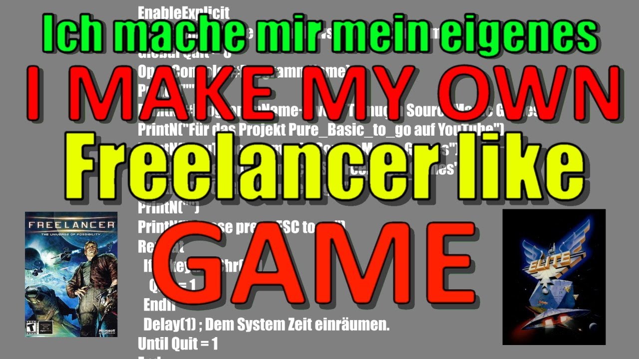Make your own #3D #Freelancer  #Game in #PureBasic  & #OGRE.