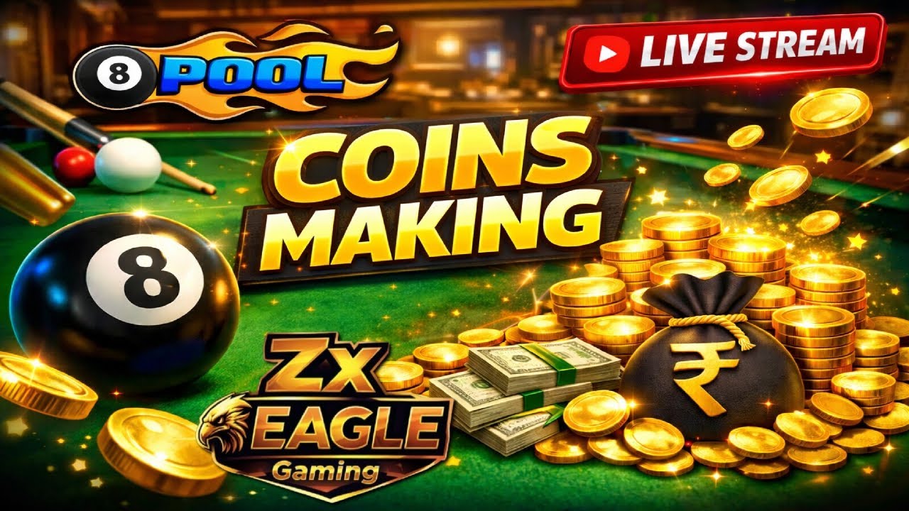 🔥💰 8 Ball Pool Live Stream | Coins Making 💎🎱 High Stakes Matches & Massive Coin Grind 🚀