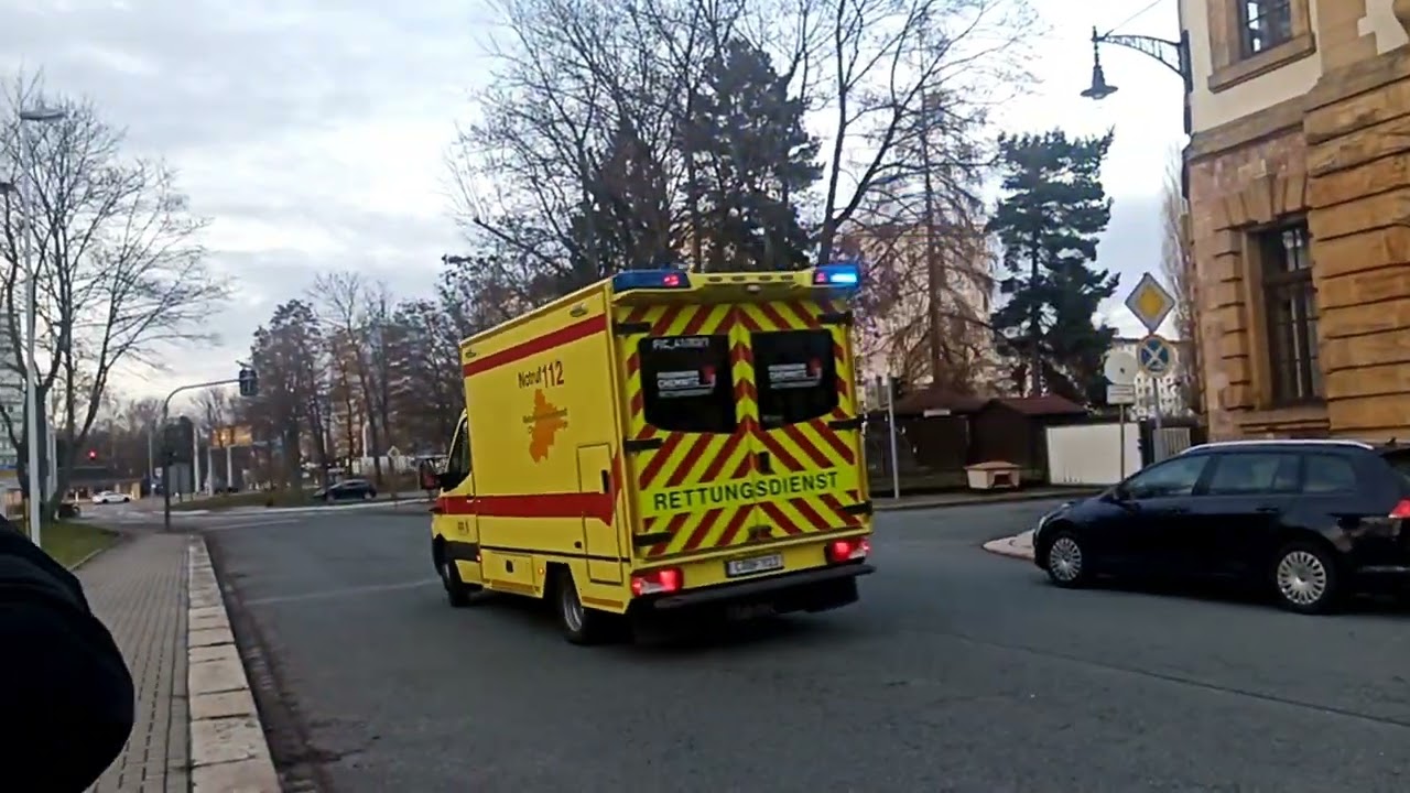Rettungsdienst Einsätze in Chemnitz von BF , DRK und ASB