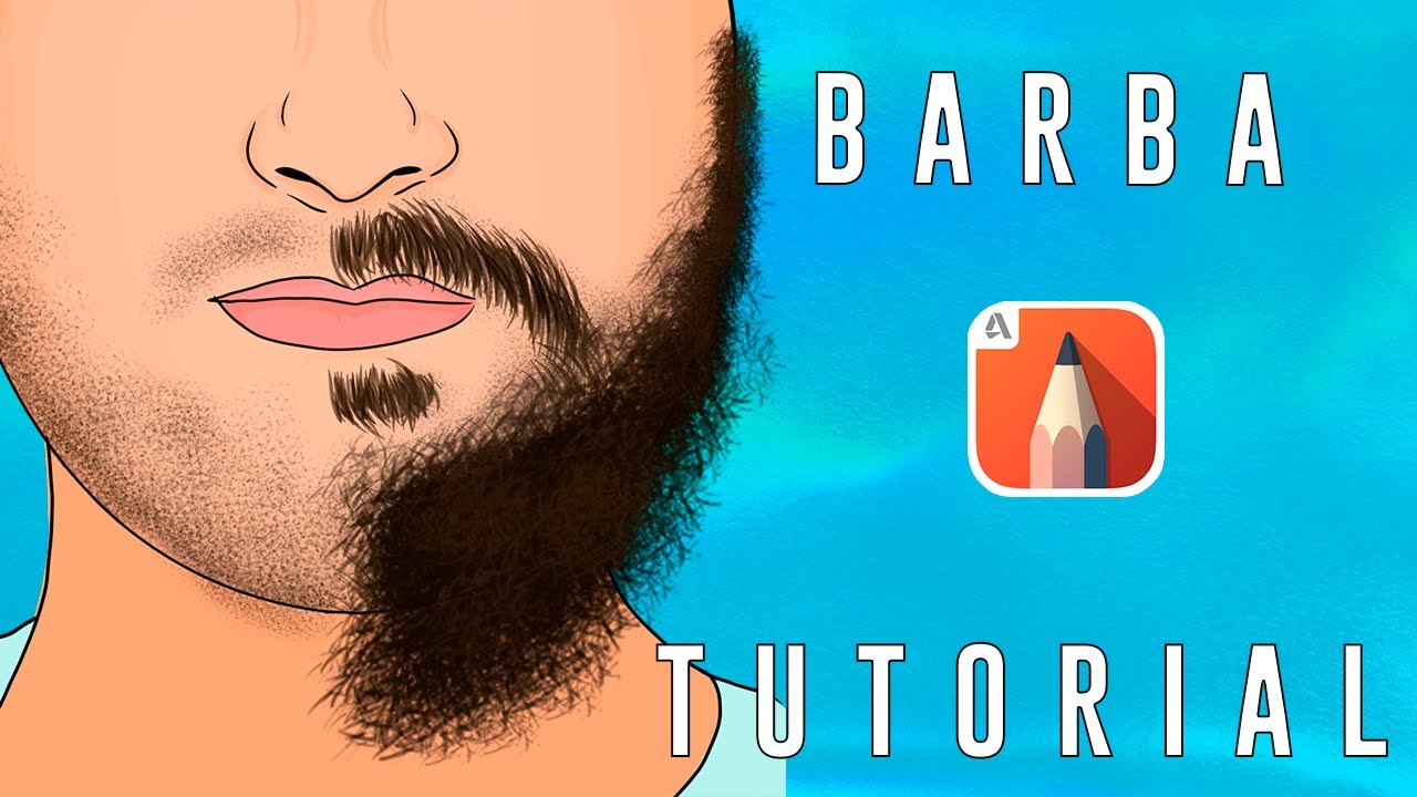 Como hacer BARBA *FÁCILMENTE* 🚀 en AUTODESK SKETCHBOOK | Ep.3 CURSOS AUTODESK