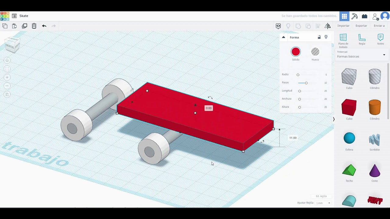 Tinkercad Tutorial - Skate 3D
