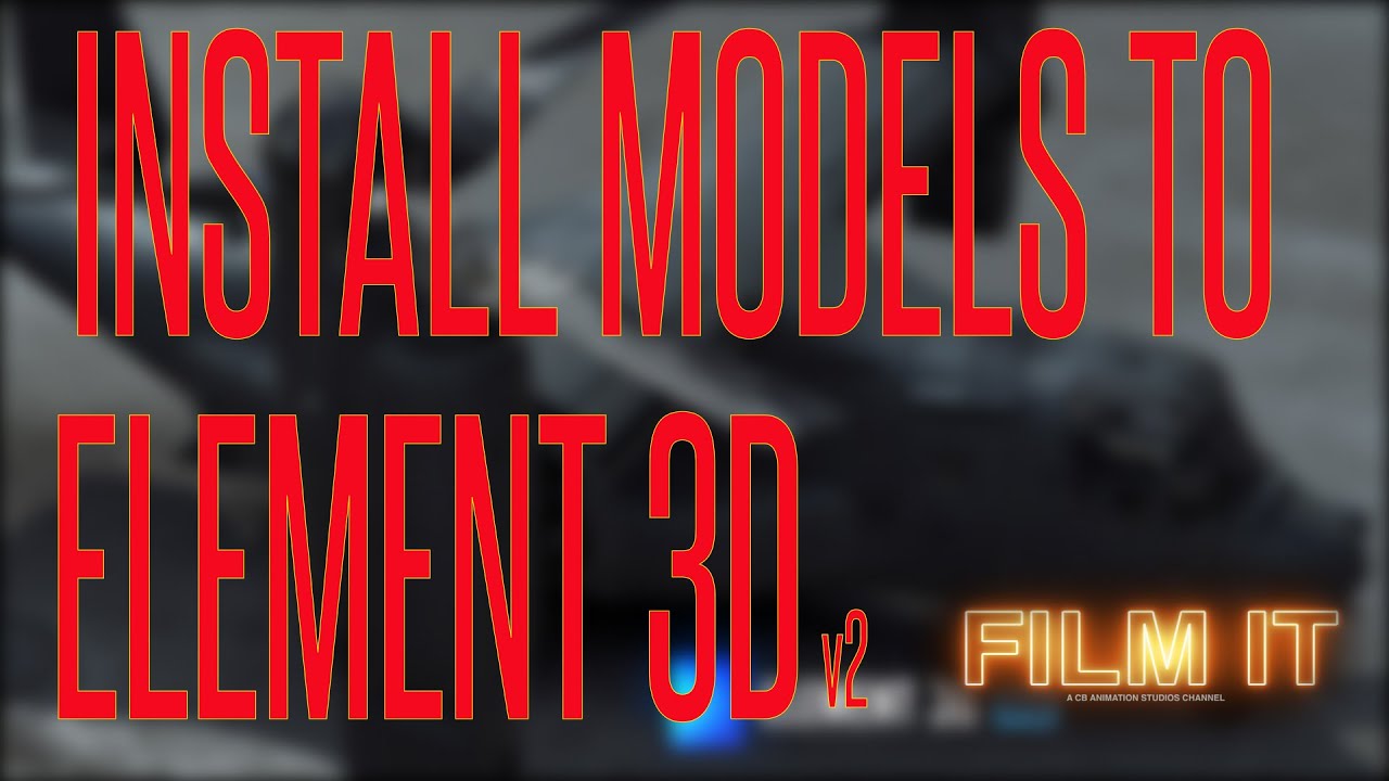 Как установить пакеты моделей в Element 3Dv2 Tutorial