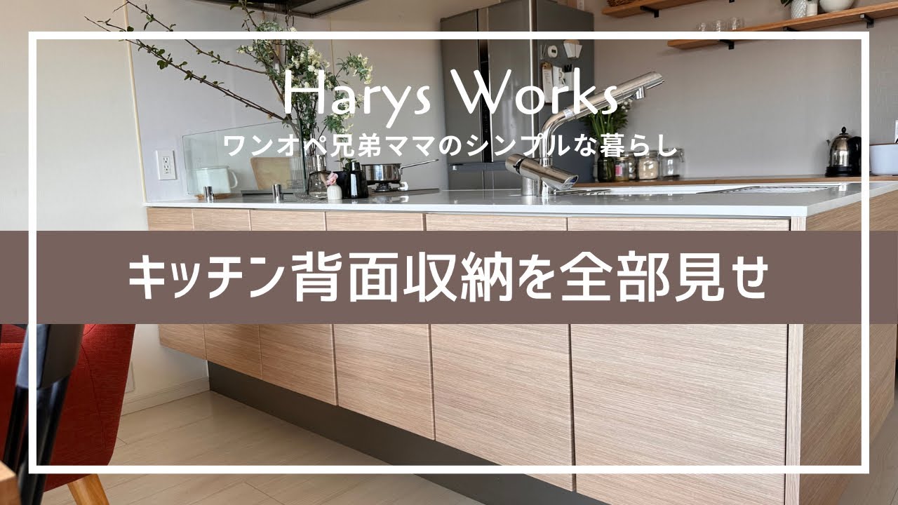 【暮らし】キッチン背面収納を全部見せ