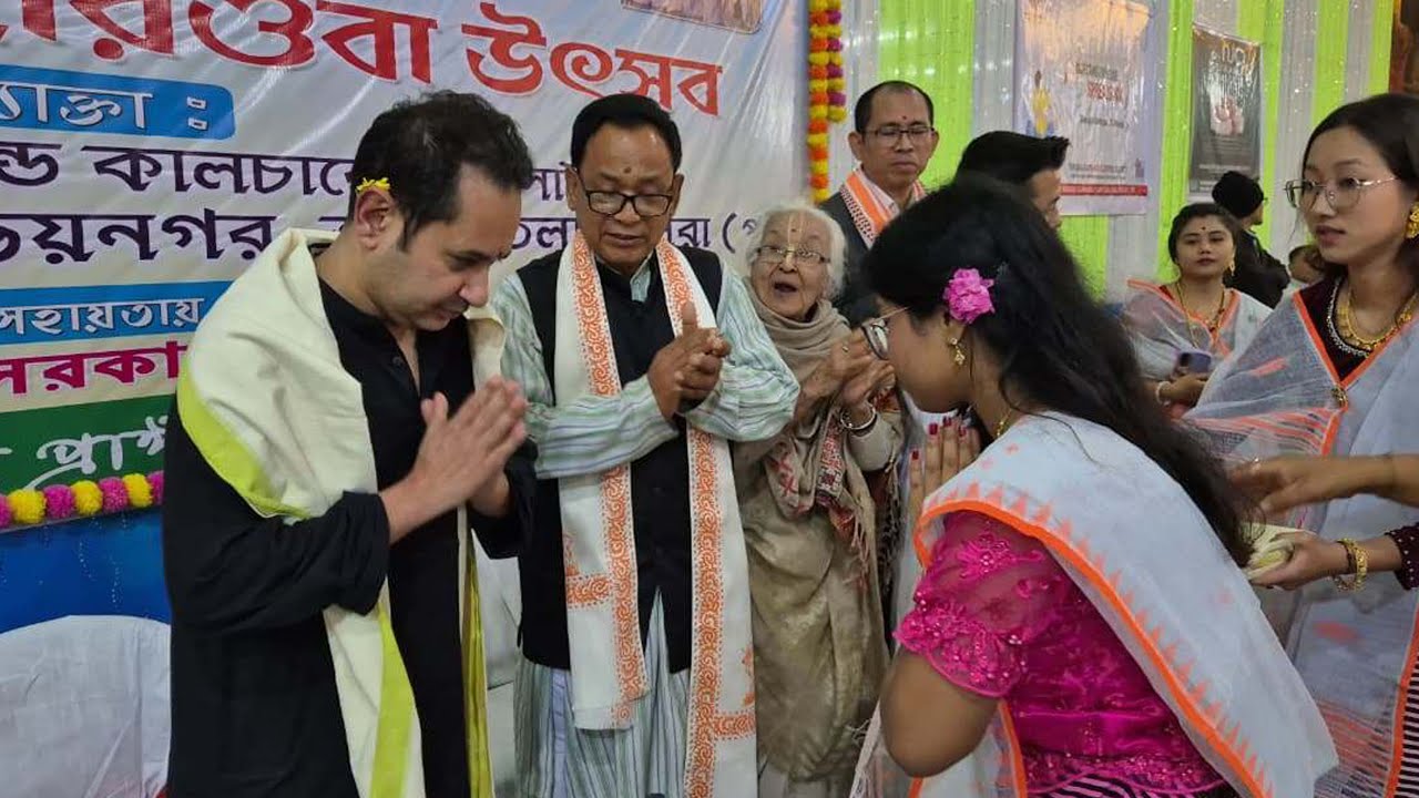Maharaja Pradyot Kishore Attends Manipuri 'Lai Haraoba' Festival at Puthiba Temple