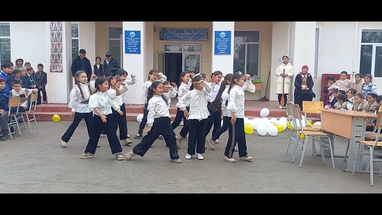 Dilbar raqsi Yozyovon tumani 9-maktab 1-sinf 