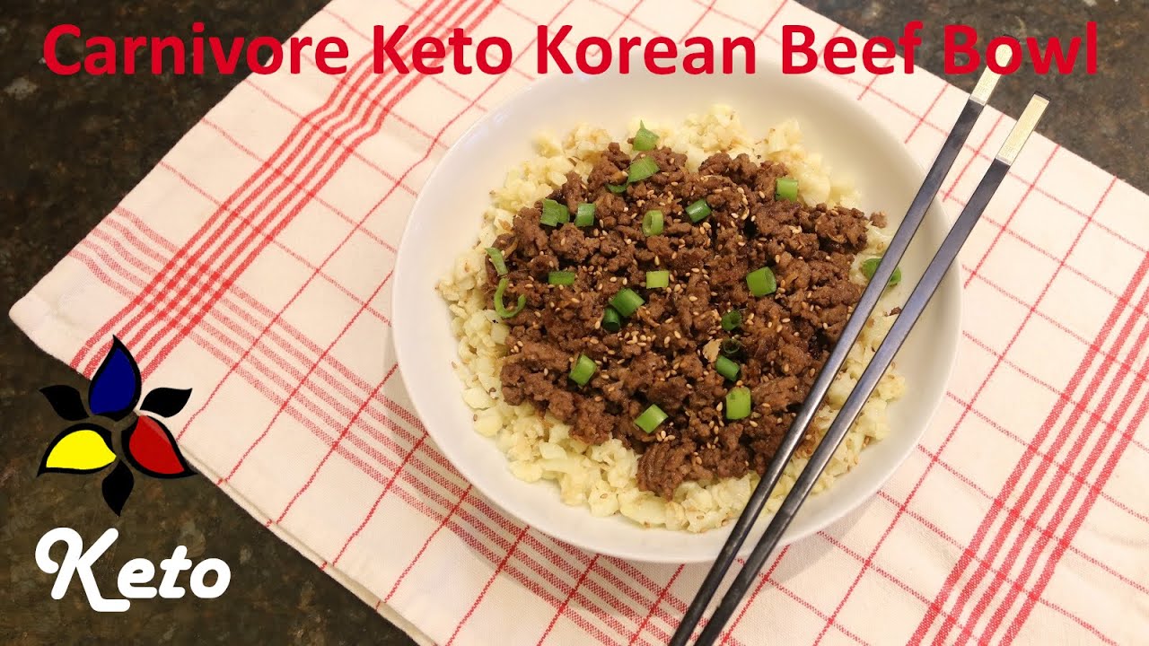 Easy 15-minute Korean Beef Bowl – Carnivore, keto recipe, gluten free