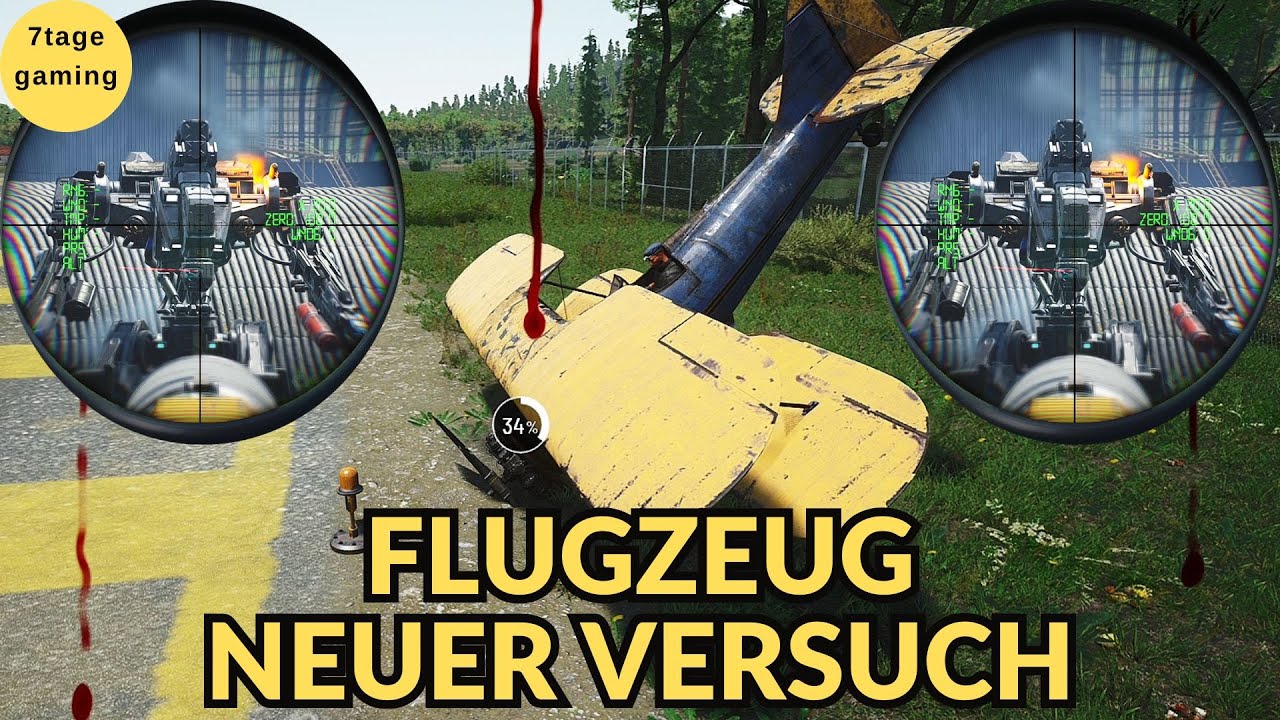 SCUM Gameplay Deutsch | 29 | Neuer Versuch mir ein Flugzeug zu holen