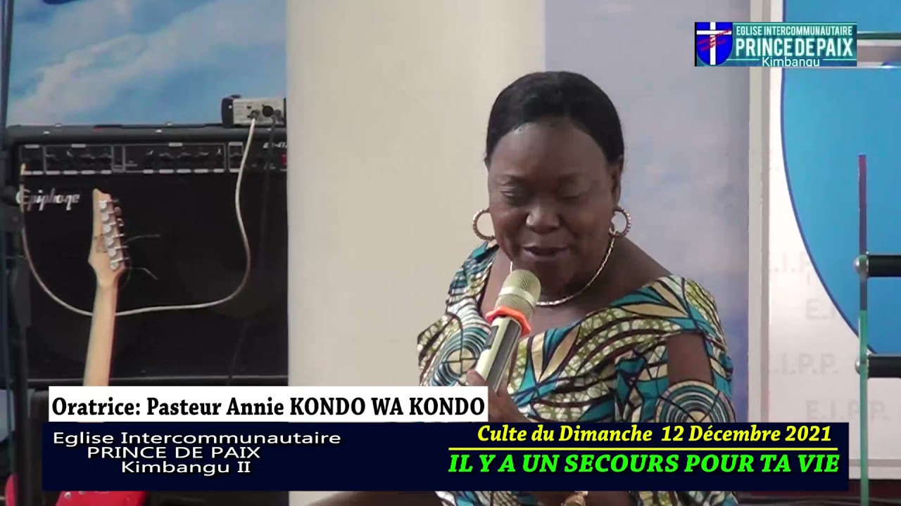 IL Y'A UN SECOURS POUR TA VIE/ Pasteur Anny KONDO