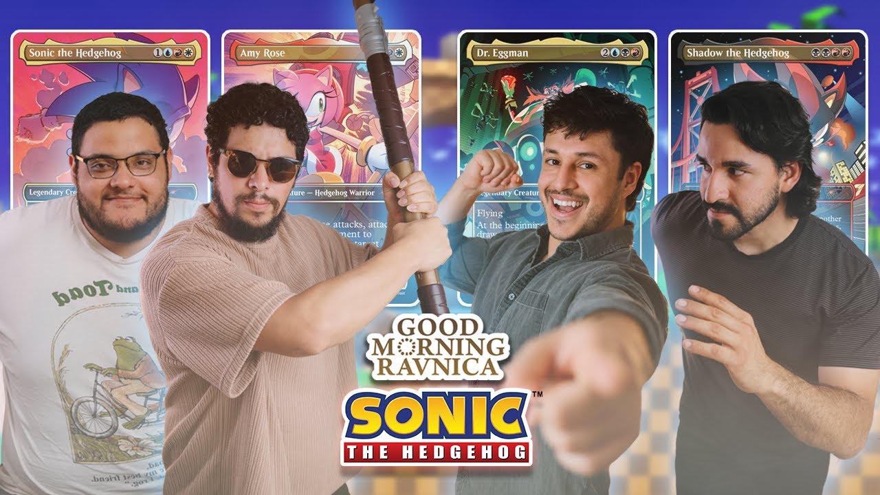 SONIC CARDS = CHAOTIC GAME?! | Sonic vs. Amy vs. Dr. Eggman vs. Shadow | #mtg MTG Commander Gameplay