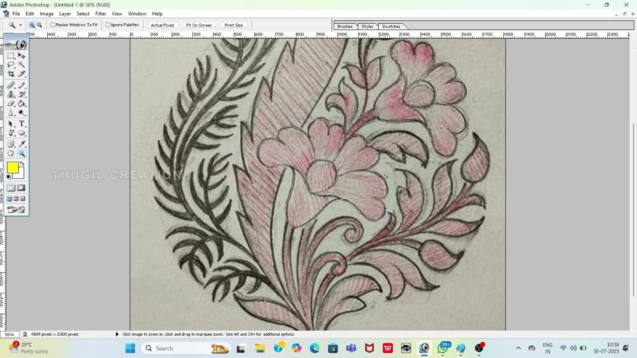 PHOTOSHOP TRACING | #thugilcreation